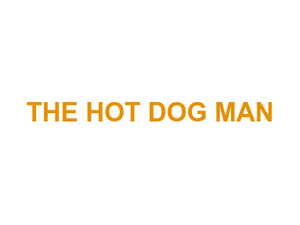 THE HOT DOG MAN Logo