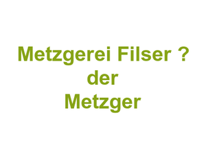 Metzgerei Filser – der Metzger Logo