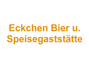 Eckchen Bier u. Speisegaststätte Logo