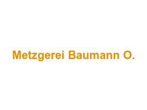 Metzgerei Baumann O. Logo