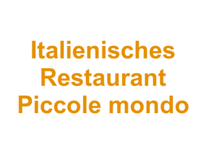 Italienisches Restaurant "Piccole mondo" Logo