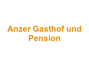 Anzer Gasthof und Pension Logo