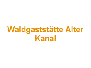 Waldgaststätte Alter Kanal Logo