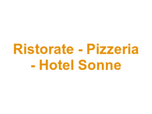 Ristorate - Pizzeria - Hotel Sonne Logo