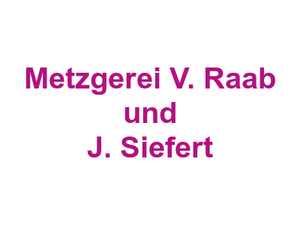 Metzgerei V. Raab und J. Siefert Logo