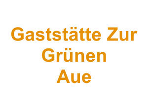 Gaststätte Zur Grünen Aue Logo
