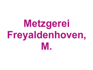 Metzgerei Freyaldenhoven, M. Logo