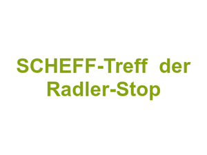 SCHEFF-Treff  "der Radler-Stop" Logo