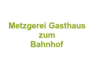 Metzgerei Gasthaus zum Bahnhof Logo