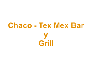Chaco - Tex Mex Bar y Grill Logo