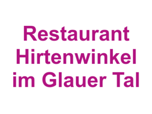 Restaurant Hirtenwinkel im Glauer Tal Logo