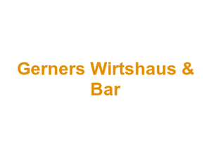 Gerners Wirtshaus & Bar Logo