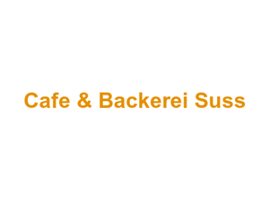 Cafe & Backerei Suss Logo