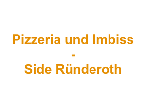 Pizzeria und Imbiss - Side Ründeroth Logo