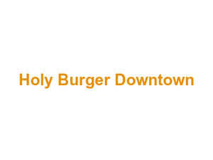Holy Burger Downtown Logo