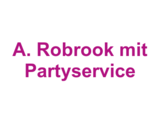 Metzgerei Fleischerei A. Robrook mit Partyservice Logo