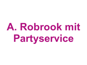 Metzgerei Fleischerei A. Robrook mit Partyservice Logo