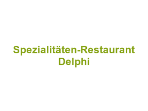 Griechisches Spezialitäten-Restaurant Delphi Logo