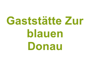Gaststätte Zur blauen Donau Logo
