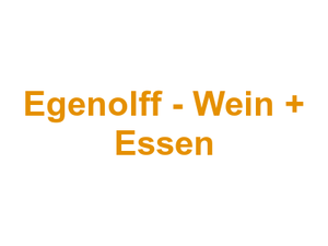 Egenolff - Wein + Essen Logo