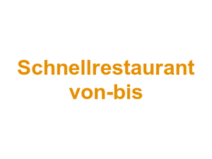 Schnellrestaurant "von-bis" Logo