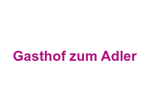 Gasthof zum Adler Logo