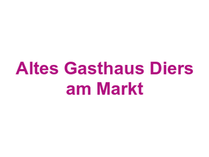 Altes Gasthaus Diers am Markt Logo