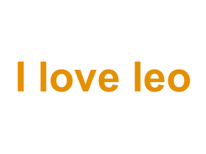 I love leo Logo
