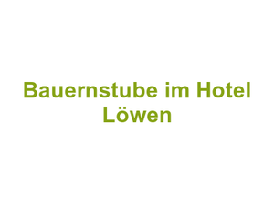 Bauernstube im Hotel Löwen Logo