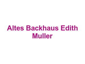 Altes Backhaus Edith Muller Logo