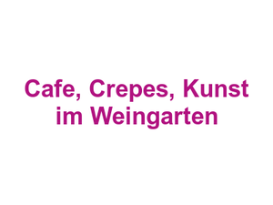 Cafe, Crepes, Kunst im Weingarten Logo