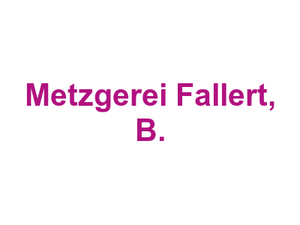 Metzgerei Fallert, B. Logo