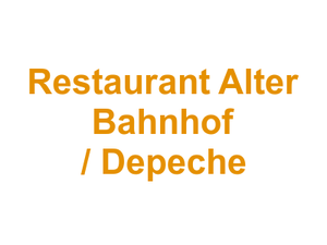Restaurant Alter Bahnhof / Depeche Logo