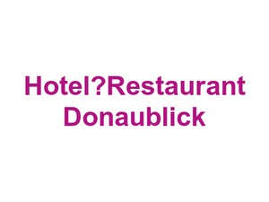 Hotel–Restaurant Donaublick Logo