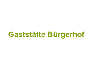 Gaststätte Bürgerhof Logo