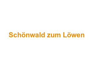 Schönwald zum Löwen Logo