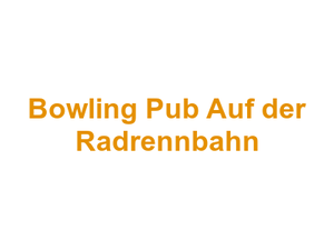 Bowling Pub Auf der Radrennbahn Logo