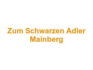 Zum Schwarzen Adler Mainberg Logo