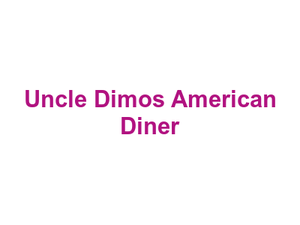 Uncle Dimos American Diner Logo