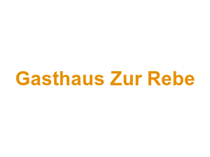 Gasthaus Zur Rebe Logo