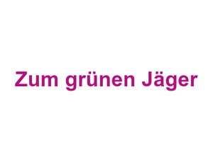 Zum grünen Jäger Logo