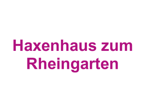 Haxenhaus zum Rheingarten Logo