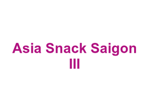 Asia Snack Saigon III Logo