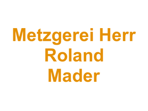 Metzgerei Herr Roland Mader Logo