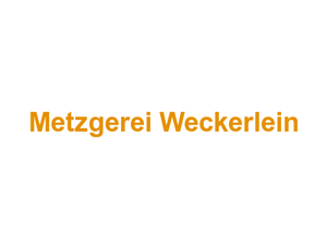 Metzgerei Weckerlein Logo