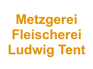 Metzgerei Fleischerei Ludwig Tent Logo