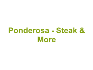 Ponderosa - Steak & More Logo