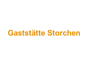 Gaststätte Storchen Logo