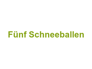 Fünf Schneeballen Logo
