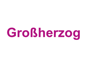 Großherzog Logo